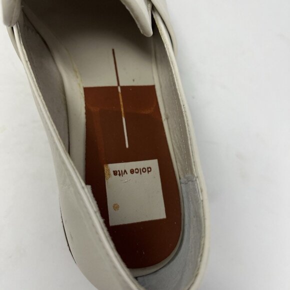 Dolce Vita Aubree NWOB Flat Lug Sole Loafer Size 7 Cream Summer - Picture 9 of 11